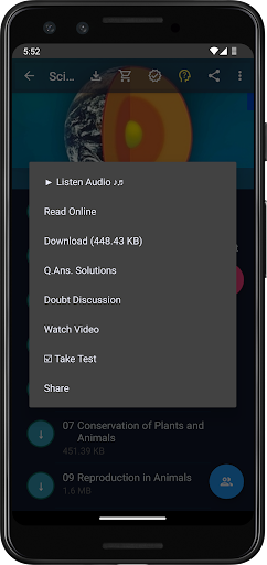 NCERT Books app reading screen